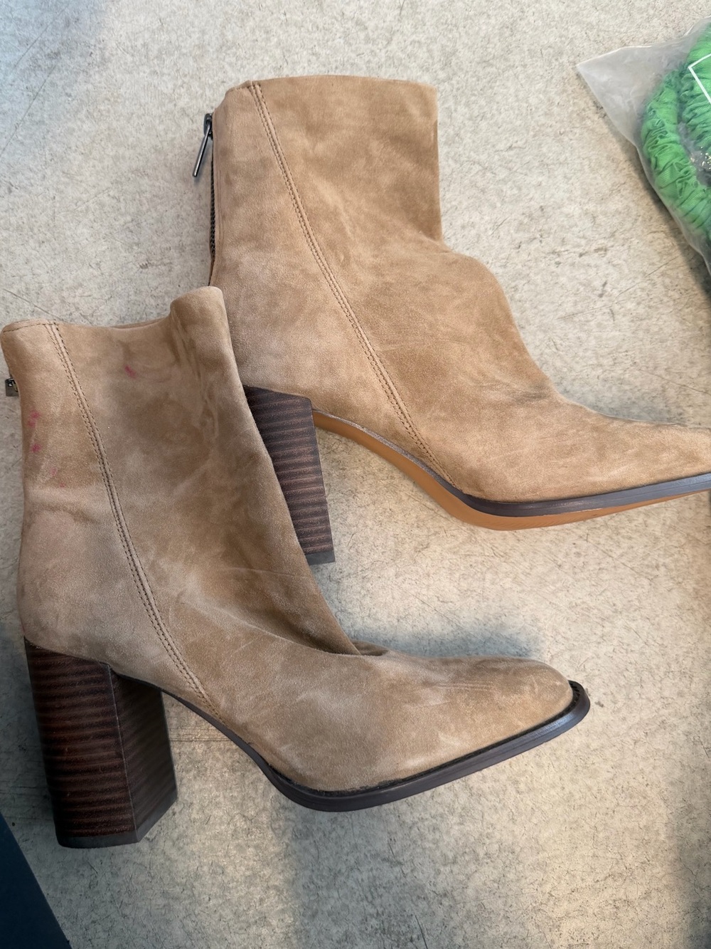 Steve Madden Women's Suede Tan Ankle Boots